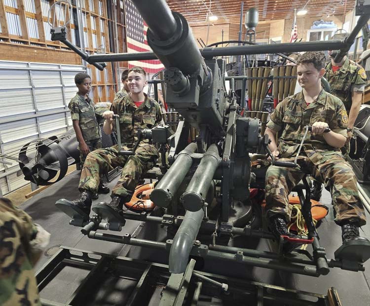 Lewis & Clark Young Marines toured the historic PT Boat 658 and LCI 713, learning about their significant roles in WWII.