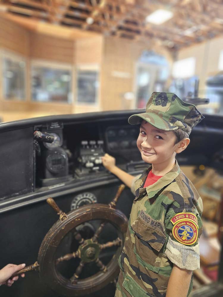 Lewis & Clark Young Marines toured the historic PT Boat 658 and LCI 713, learning about their significant roles in WWII.