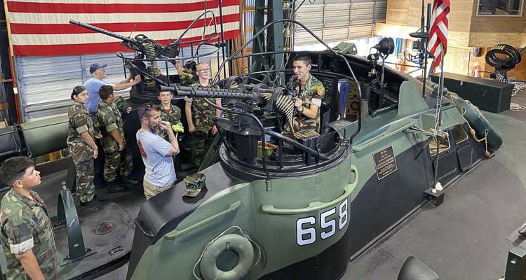 Lewis & Clark Young Marines toured the historic PT Boat 658 and LCI 713 ...