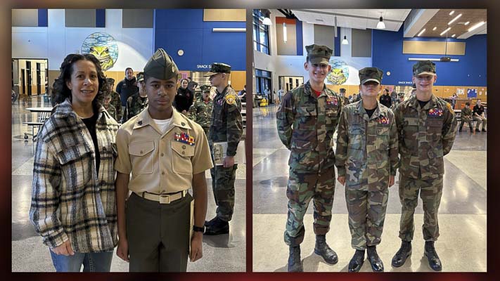 Lewis & Clark Young Marines congratulate YM/Sgt Culpepper and YM/Cpl Ramires on their recent promotions.