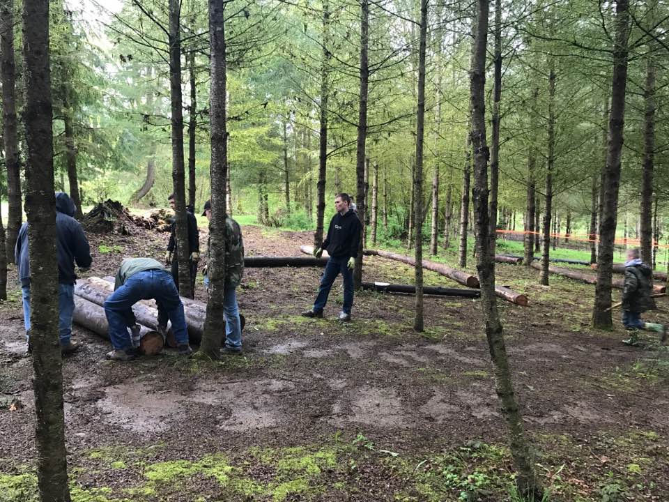 YMs, parents & staff working at Windhaven Therapeutic Riding