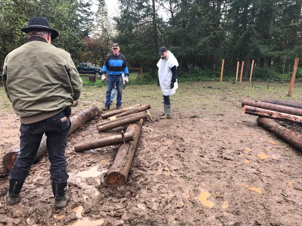 YMs, parents & staff working at Windhaven Therapeutic Riding